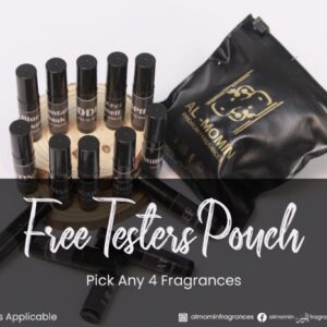 Free Perfume Tester Pouch - Pick Any 4 Fragrances | Long Lasting Premium Attar for Men & Women | Al-Momin Fragrance Sample Kit