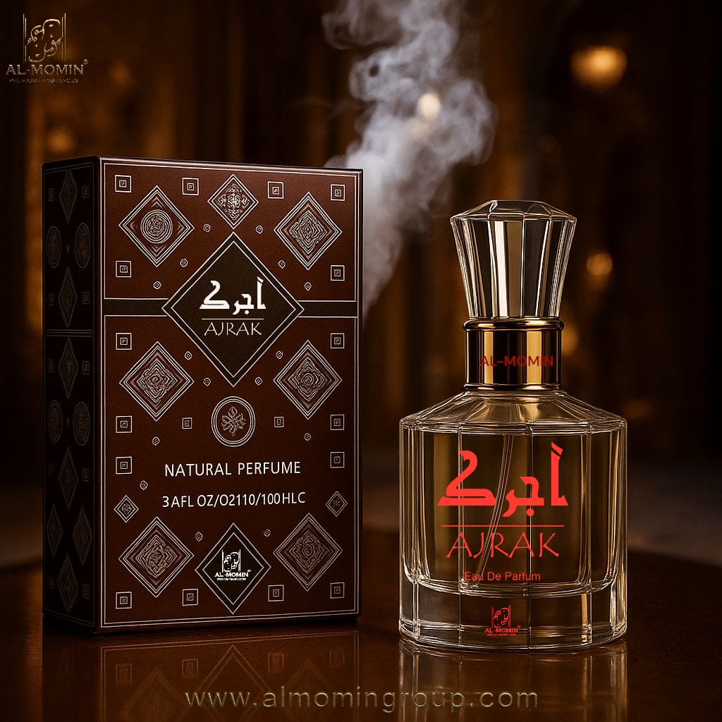 Home ajrak – premium arabian & western unisex perfume | natural long lasting fragrance | 100ml eau de parfum by al momin